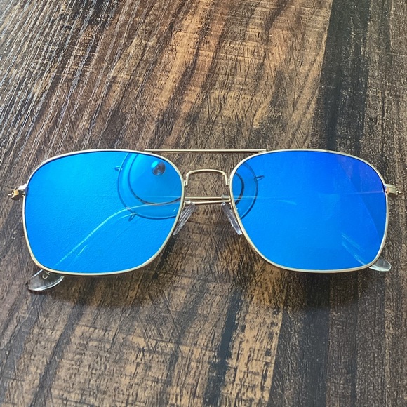 Dragos Accessories - DRAGOS Blue Mirrored Aviator Sunglasses NEW‎